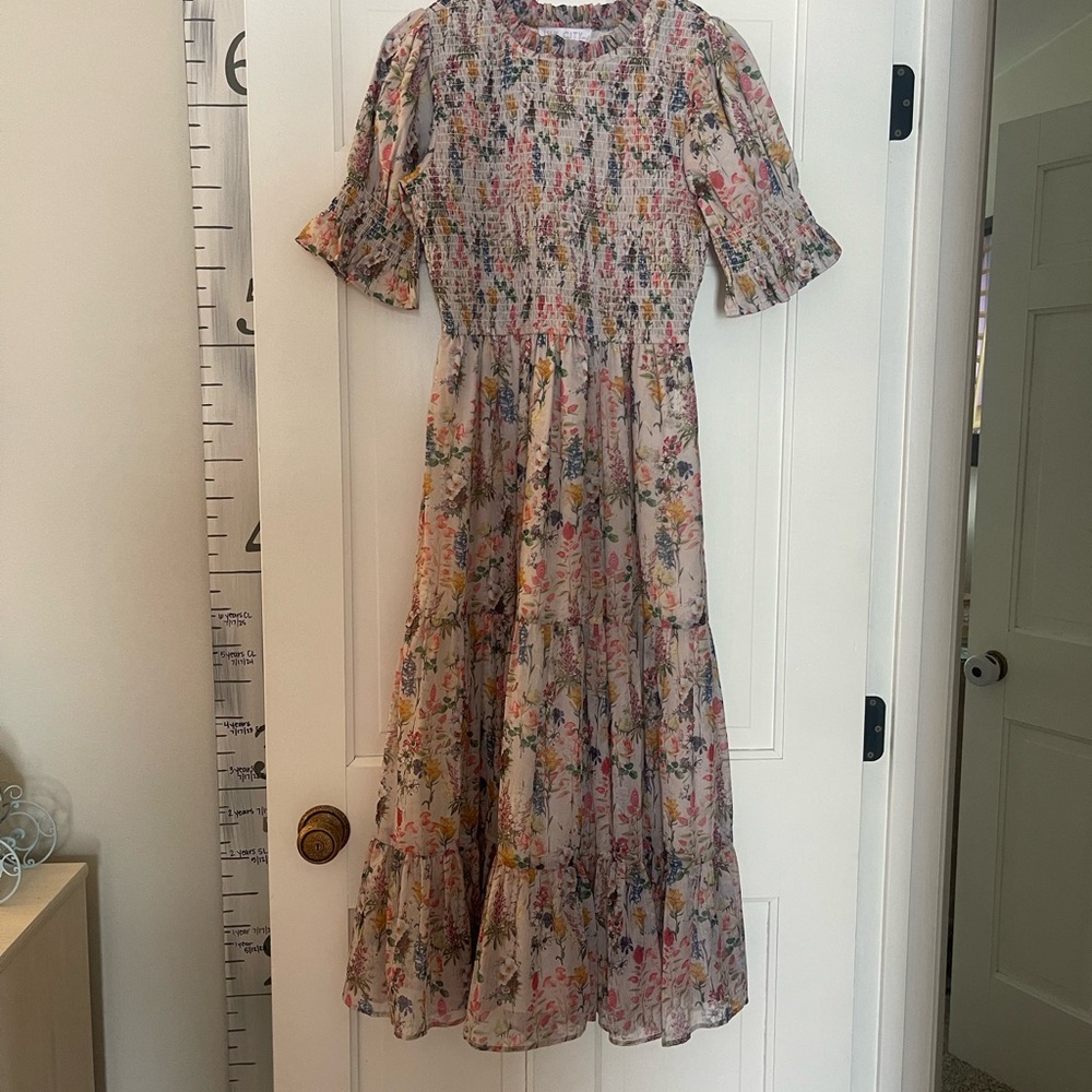 Ivy City Co Multicolor Floral Midi Dress